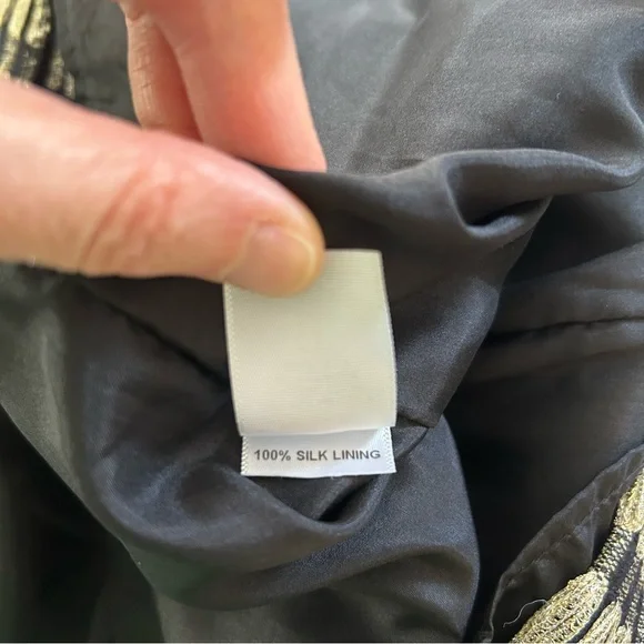 Erica Tanov metallic striped midi skirt - Picture 7 of 10